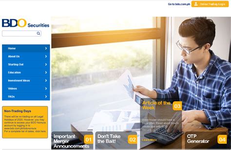 bdo online trading.